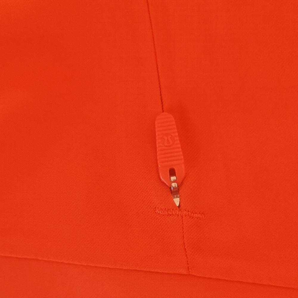 Women's Red Hooded Trench Coat - Picture 7 of 9